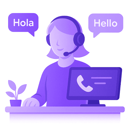 Bilingual answering service