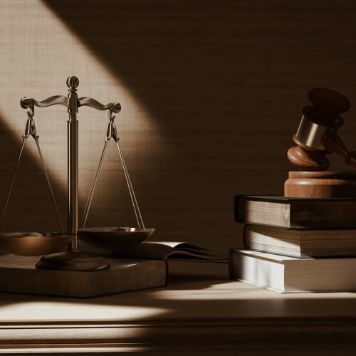 Scale and books in a law firm